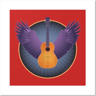 Winged Ukulele Posters and Art